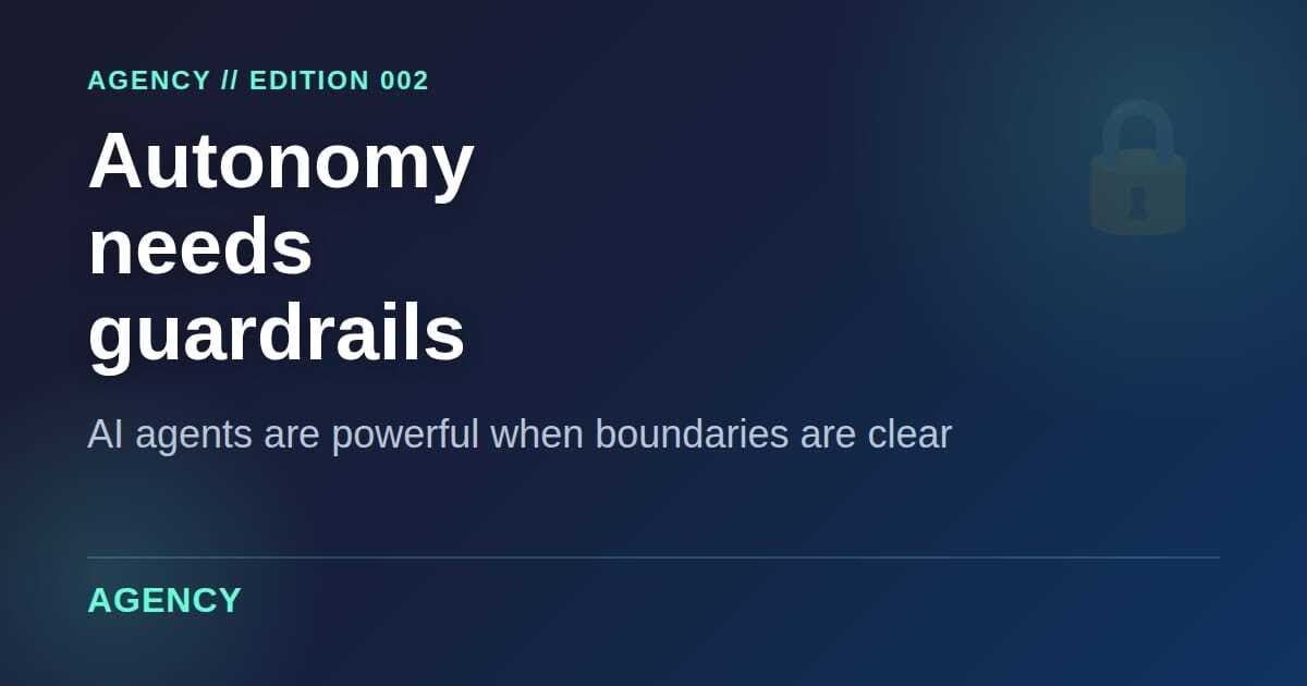 The agents are here. And they need guardrails.