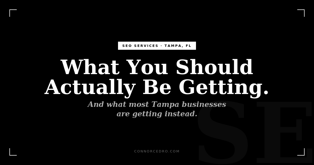 SEO Services Tampa FL | Full Guide 