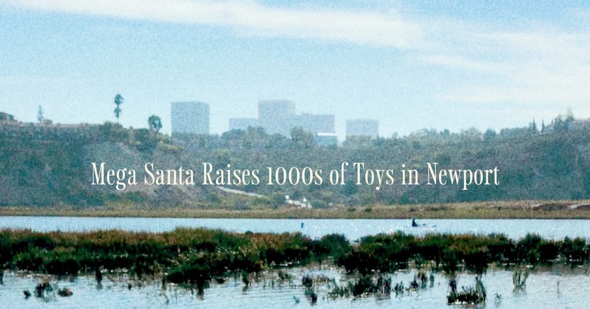 Mega Santa Raises 1000s of Toys in Newport