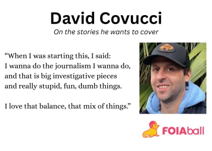 New interview: David Covucci Is Using FOIA To Cover College Football