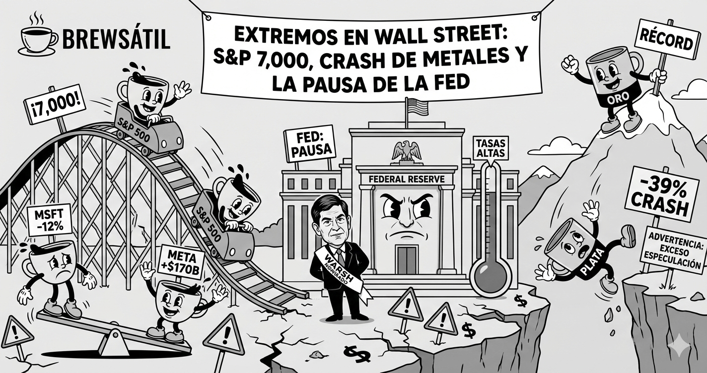 S&P 7,000, CRASH DE METALES Y LA PAUSA DE LA FED