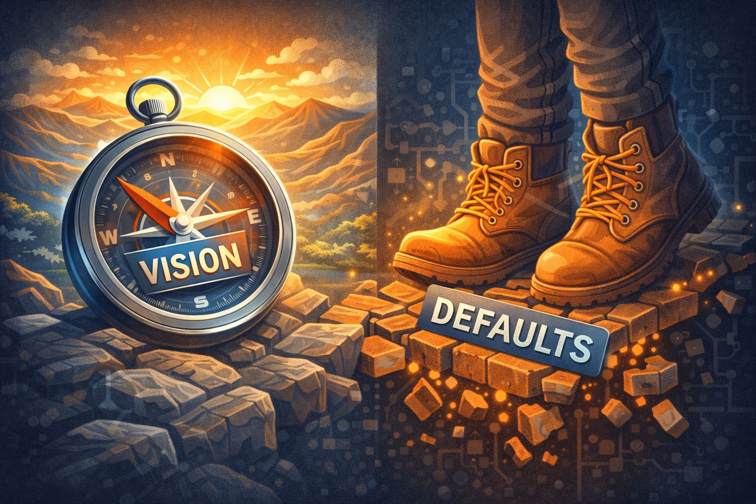 You Don’t Rise to Vision. You Fall to Defaults.