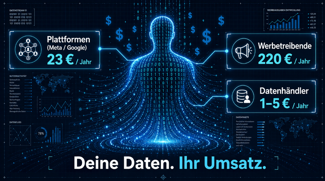 Was deine Daten wirklich wert sind: Eine Abrechnung mit dem digitalen Tauschhandel
