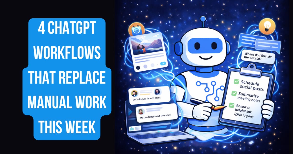 4 ChatGPT agents that replace manual work this week