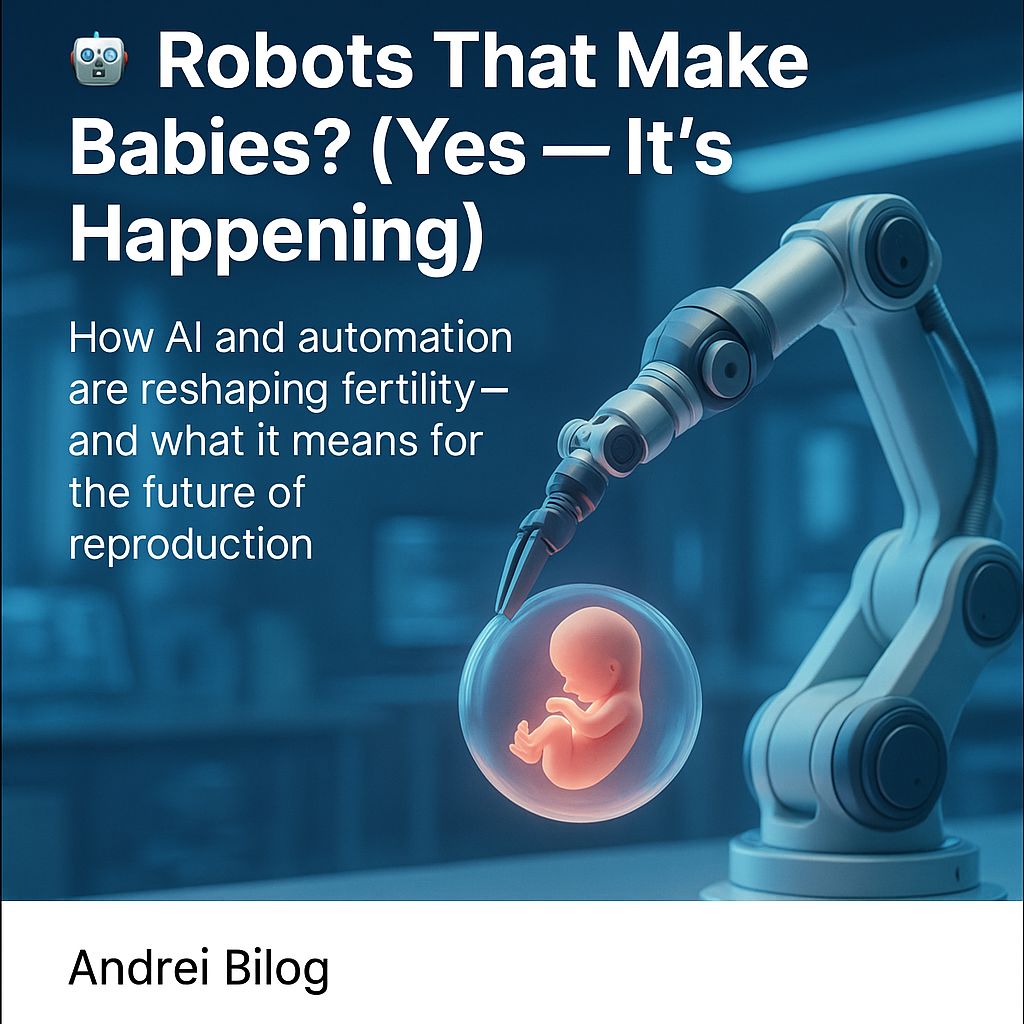 🤖 Robots That Make Babies? (Yes — It’s Happening)