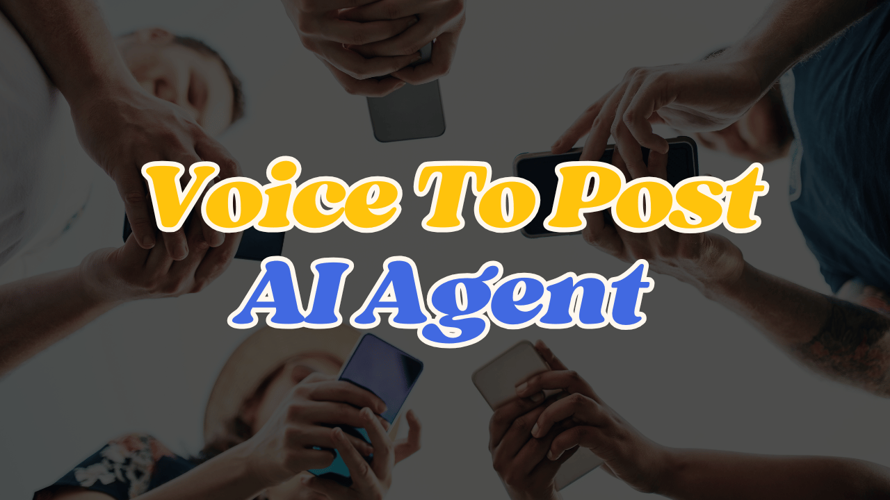I built a Voice-to-Post AI Agent, and it works!