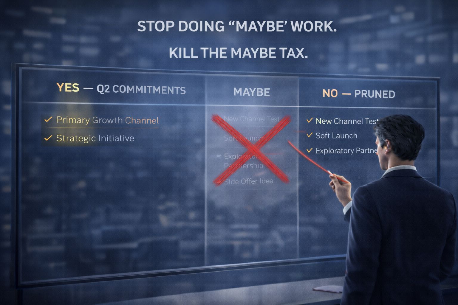 Stop Doing “Maybe” Work.