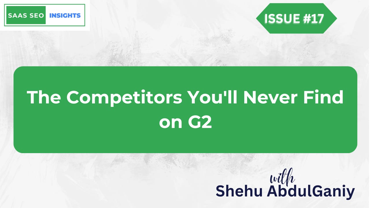 The Competitors You Can't Find on G2