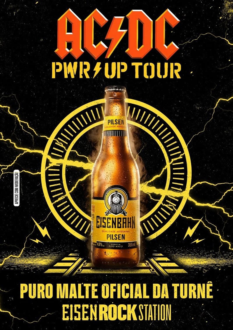 Com AC/DC, Eisenbahn reforça o rock como território cultural da marca