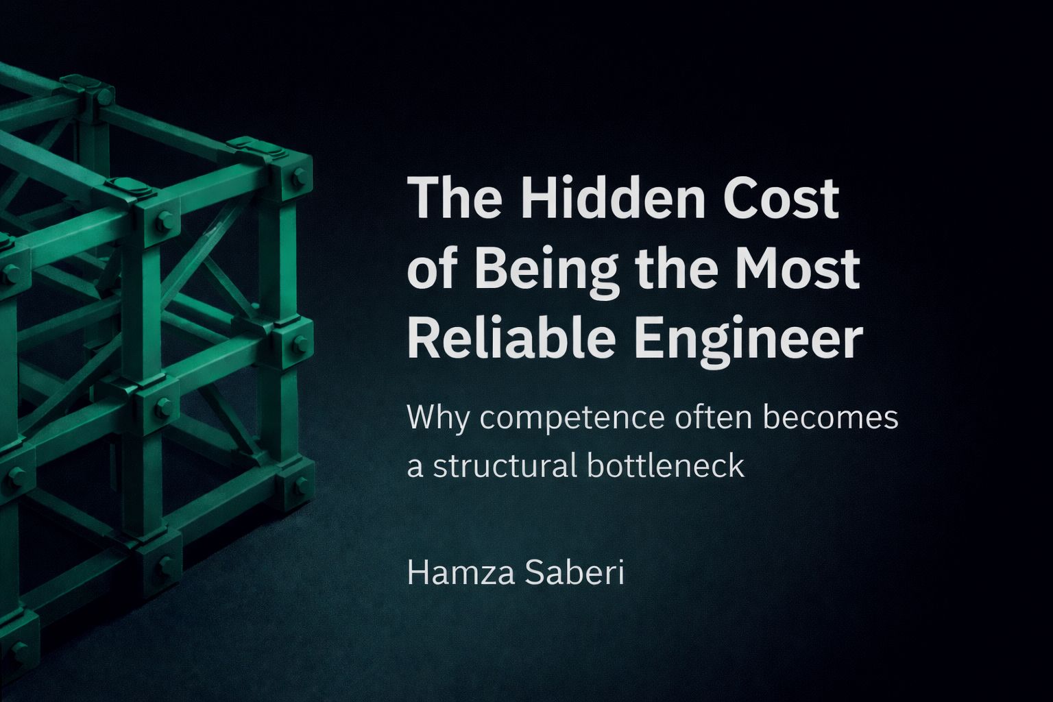 The Hidden Cost of Being the Most Reliable Engineer