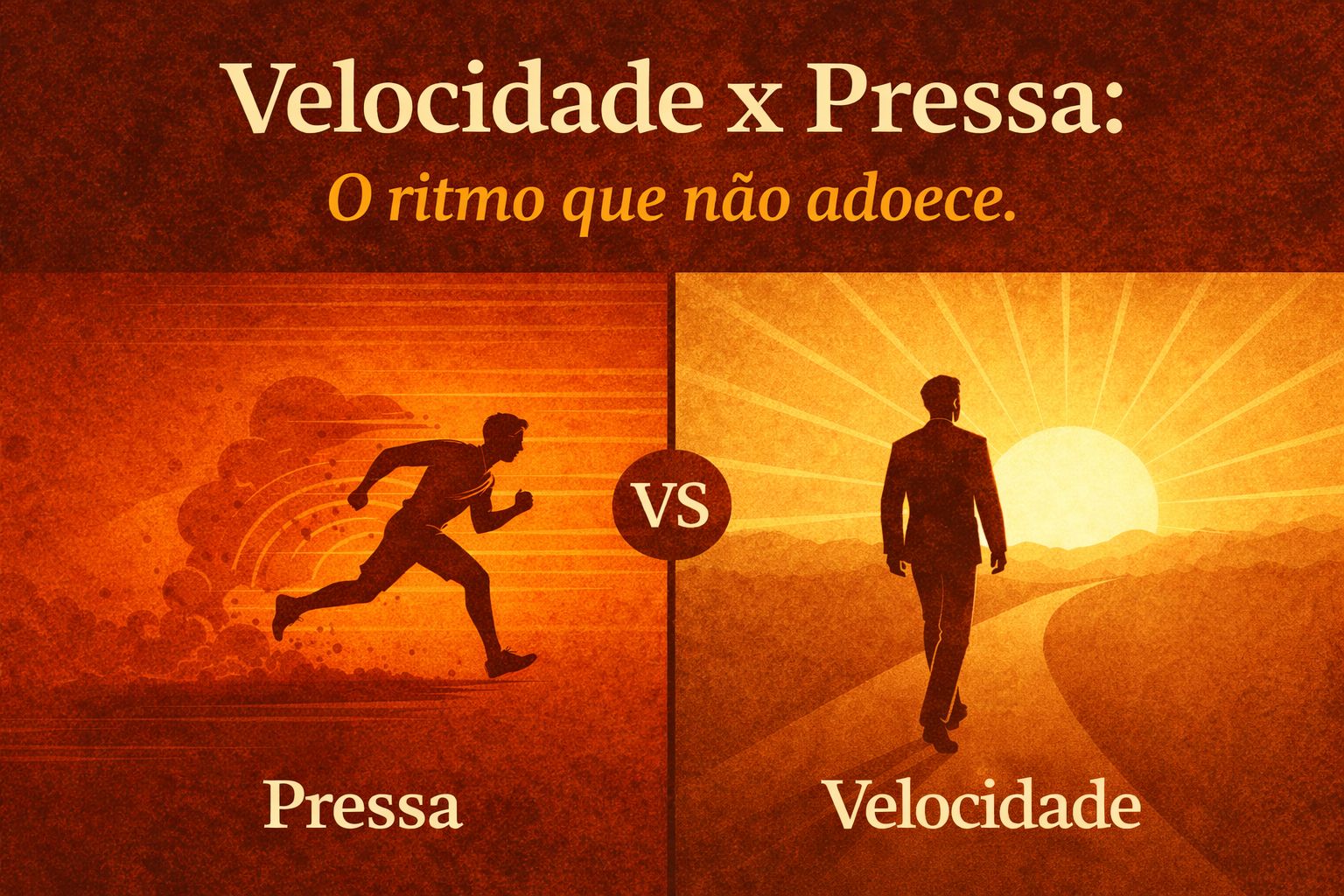 Velocidade x Pressa