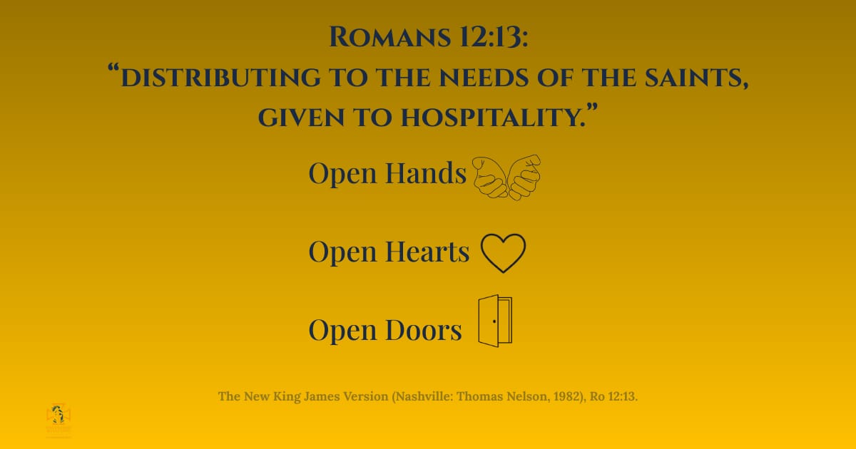 Open hands. Open hearts. Open doors.