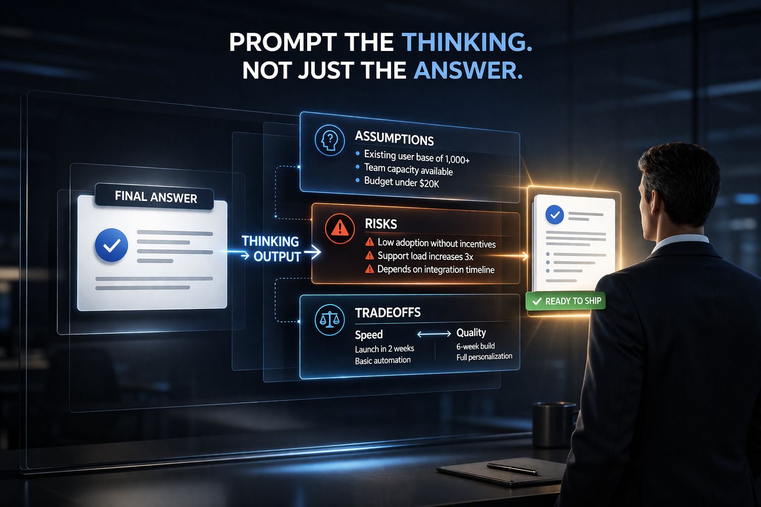 Prompt the “Thinking,” Not the Answer.