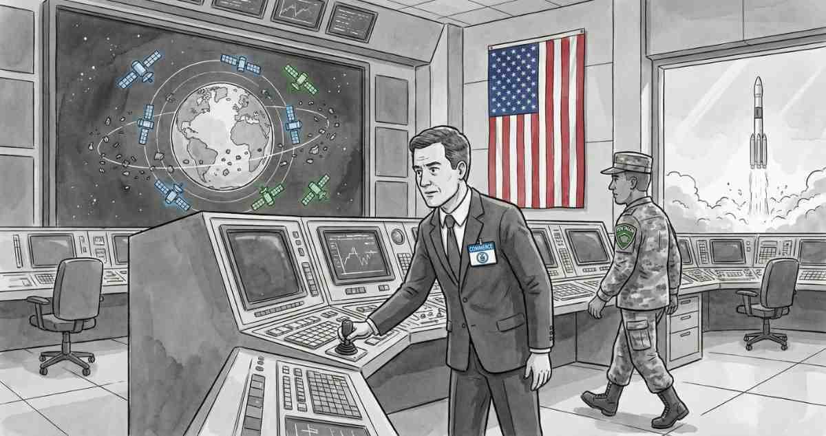 COMMERCE DEPARTMENT SEIZES CONTROL OF CIVIL SPACE TRAFFIC MANAGEMENT