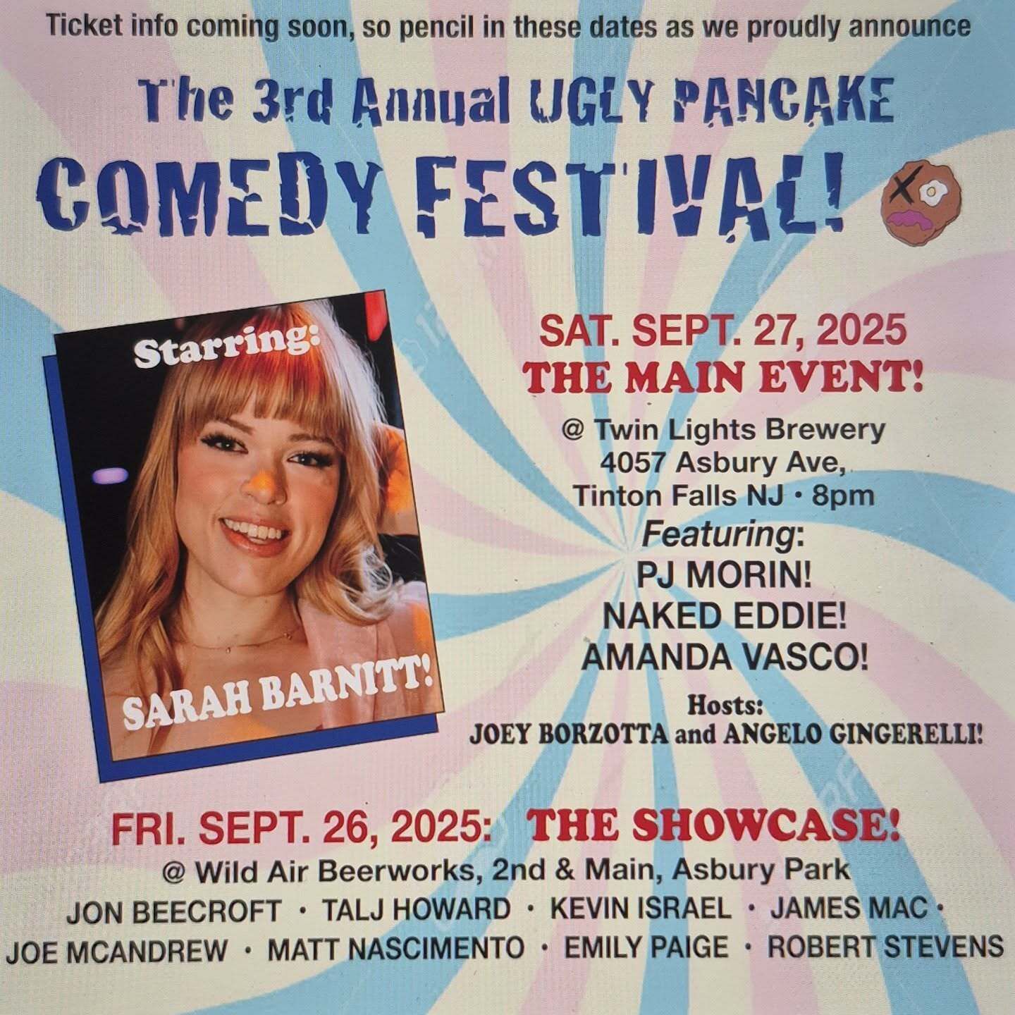 🥞 Ugly Pancake Comedy Festival!!