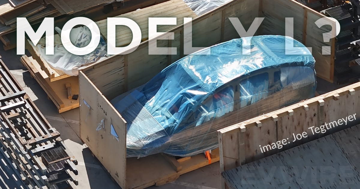 Apparent Tesla Model Y L body-in-white spotted at Giga Texas