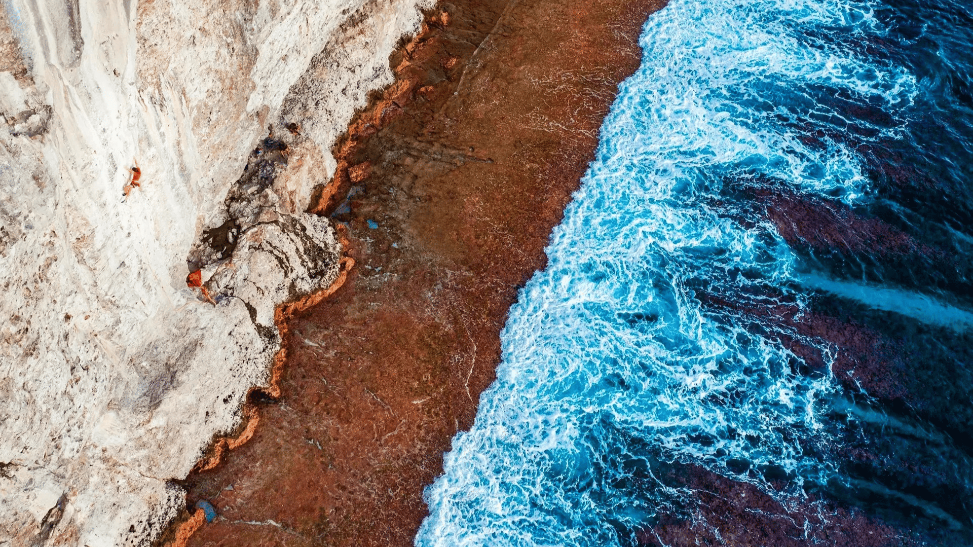 Climbing in Makatea, French Polynesia