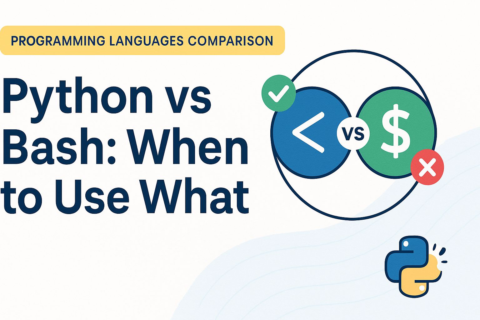Bash vs Python - which one is a better scripting language?