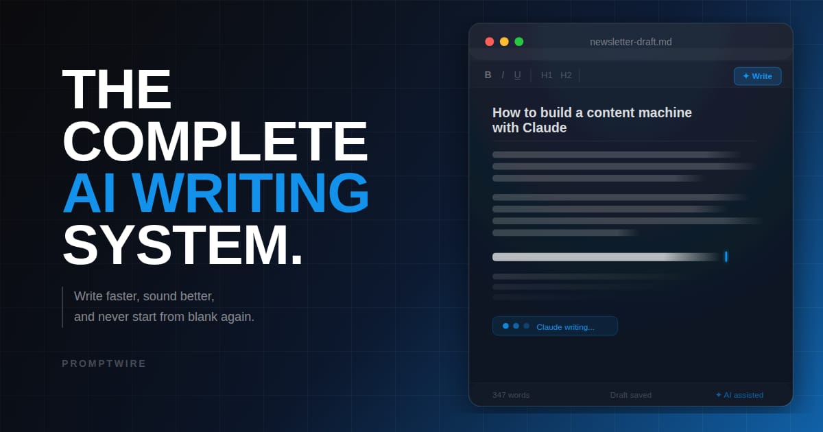 Stop editing AI slop. Build a voice profile instead