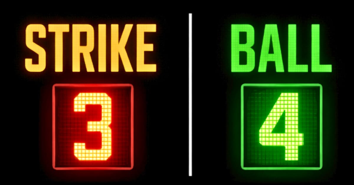 Strike Three. Ball Four?