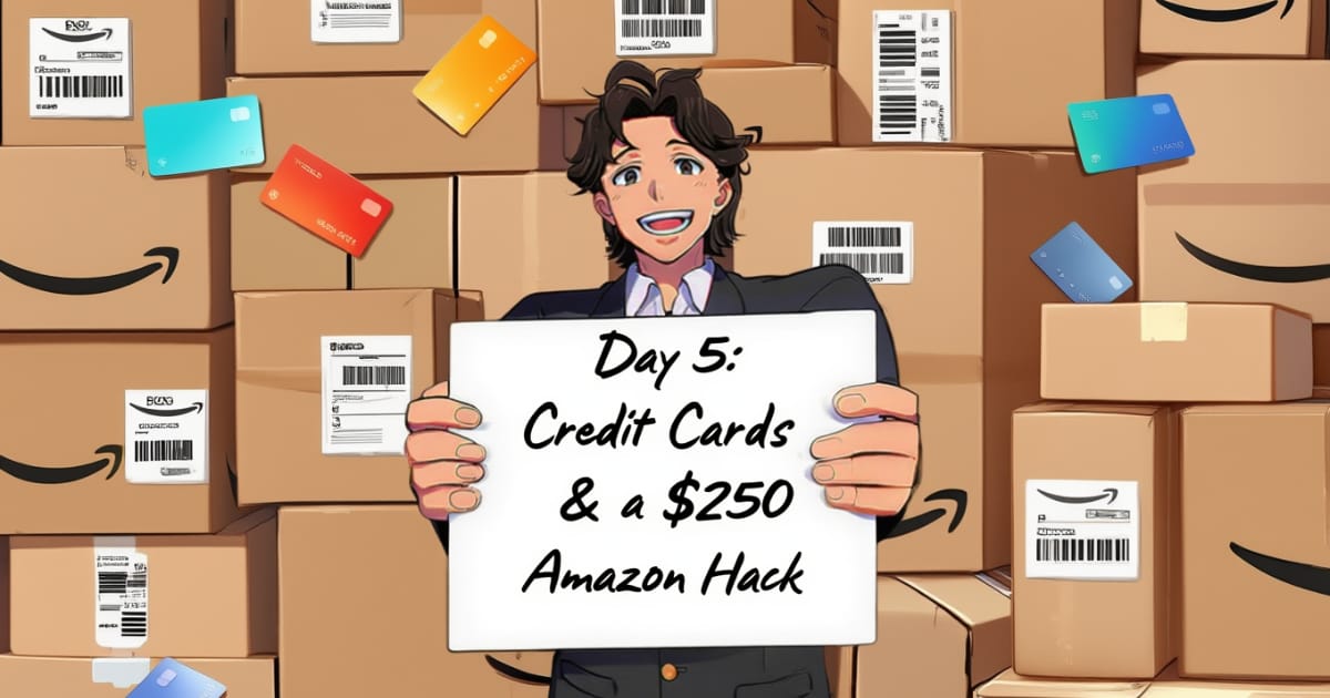 Day 5:  Credit Cards & a $250 Amazon Hack  💳