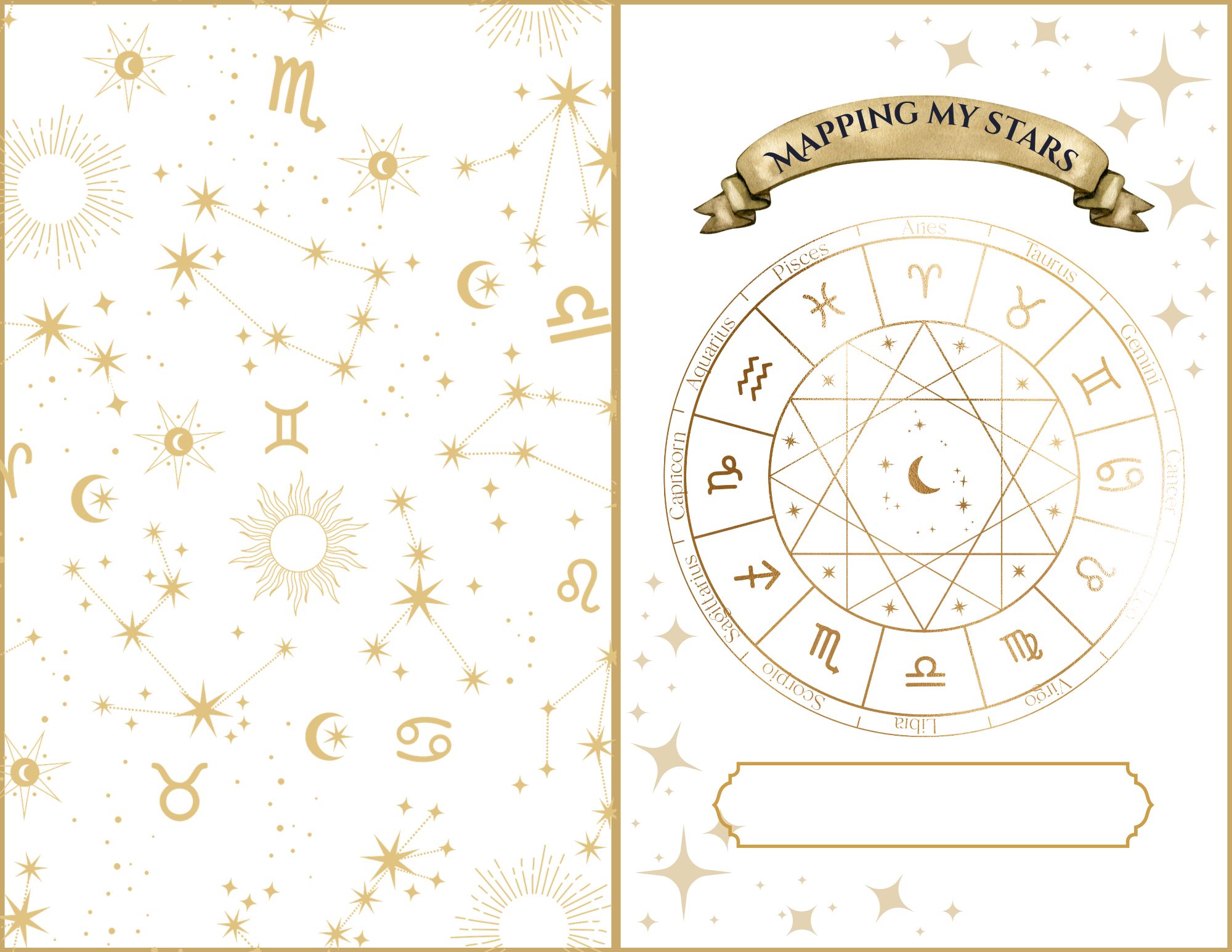 A Cosmic Gift for You: Your Printable Natal Chart Workbook