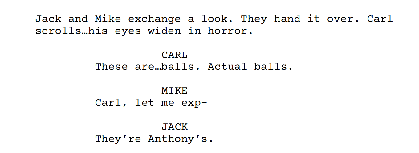 Every MF Movie Script Begins with the Same Thing: Carl