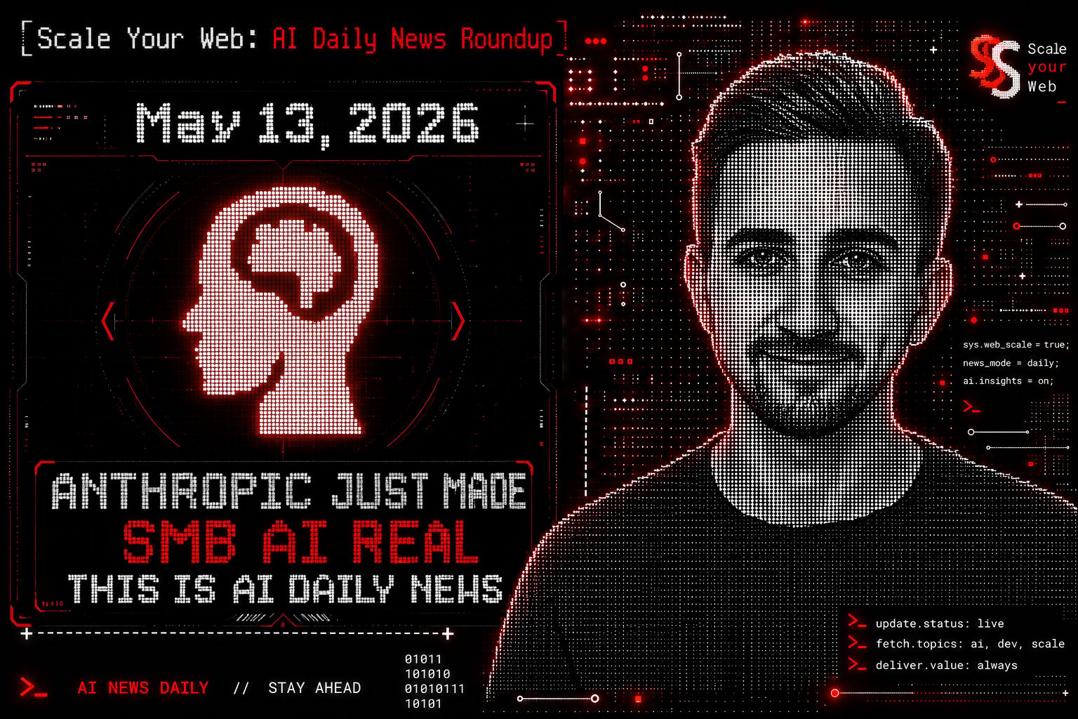 ScaleYourWeb: Wednesday AI News Roundup 