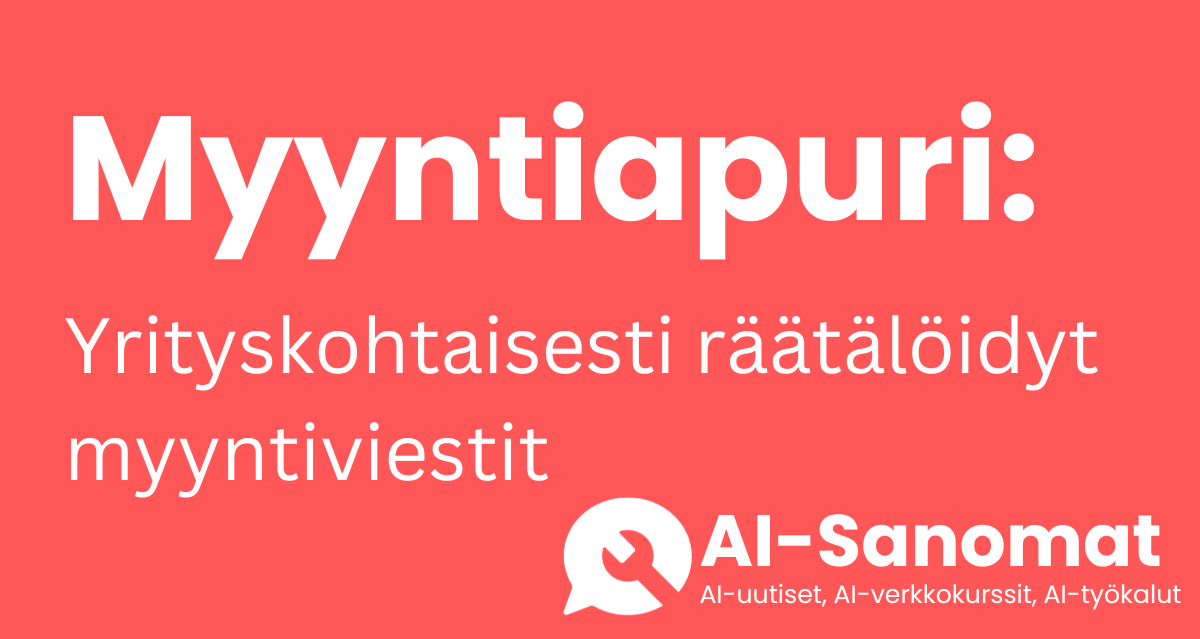 Työkalu: Räätälöidyt myyntiviestit