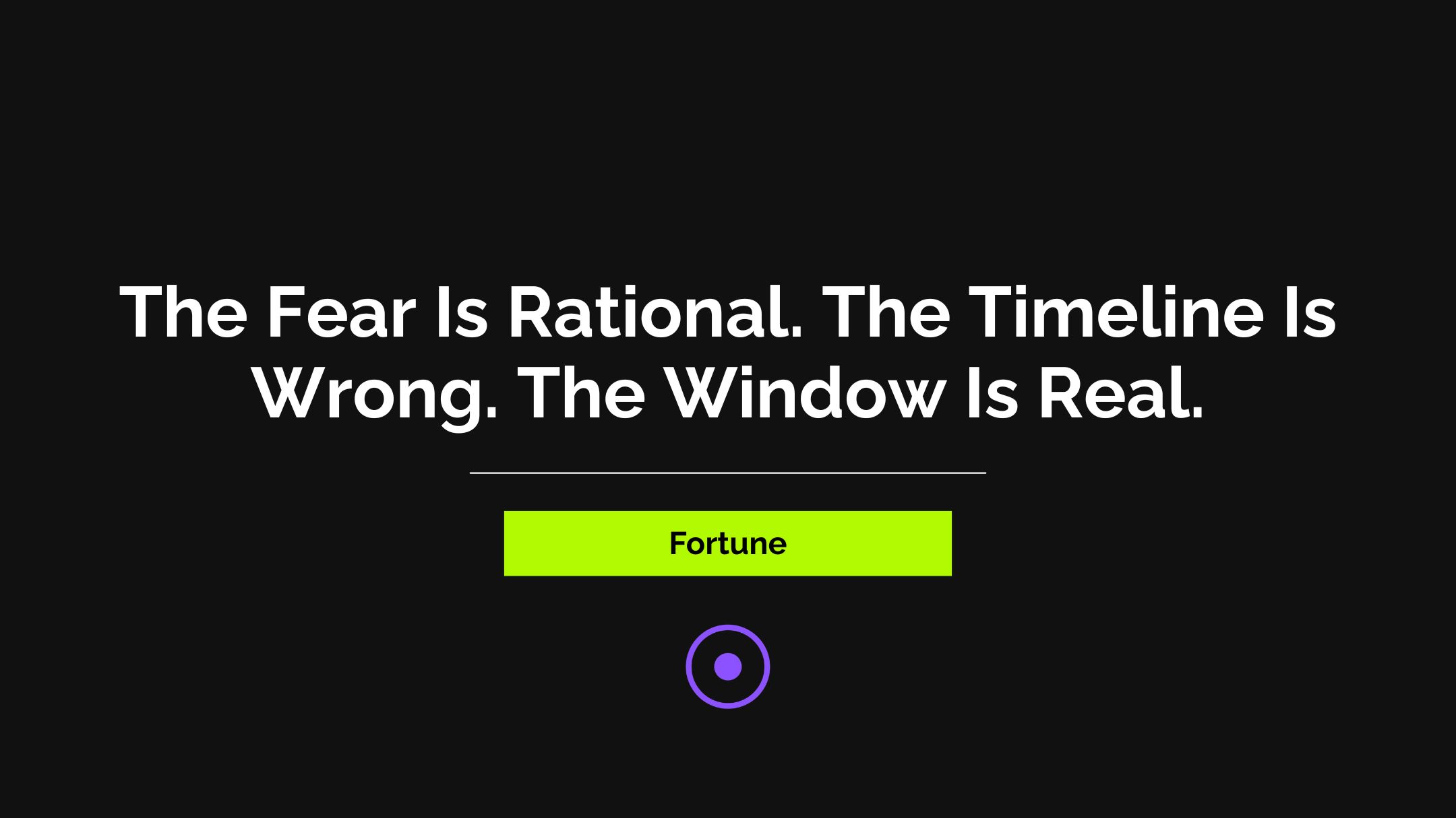 FOBO Left Untreated Becomes Self-Fulfilling