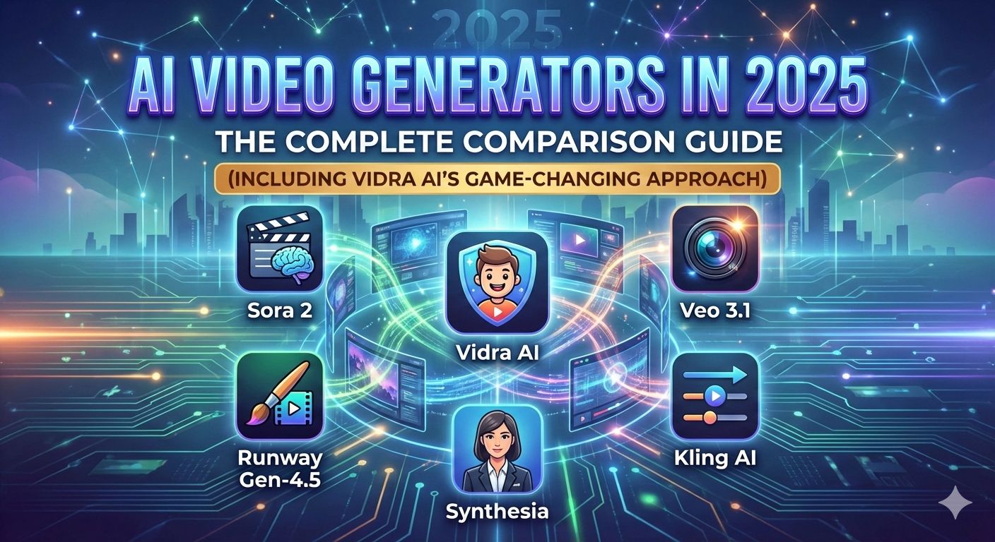 AI Video Generators in 2025: The Complete Comparison Guide (Including Vidra AI's Game-Changing Approach)