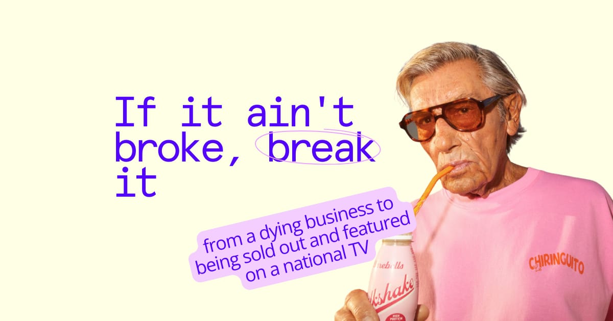 If it ain't broke, break it 💣