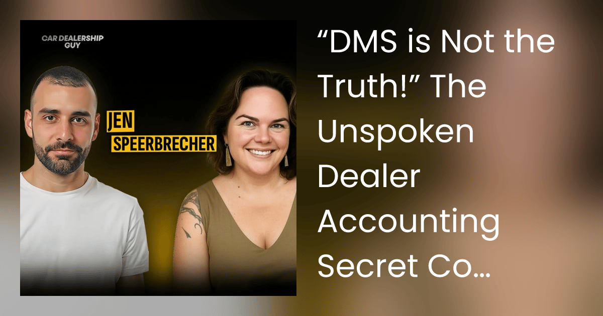 The unspoken dealer accounting secret costing thousands (+ how to fix it)