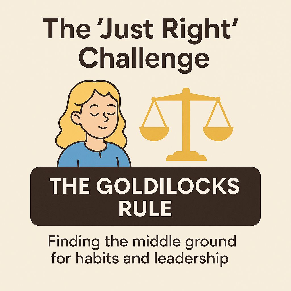 The Goldilocks Principle of Leadership: 