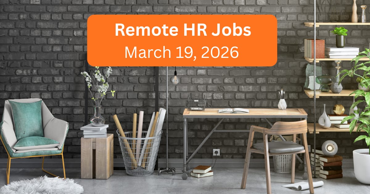 Remote (wfh) HR Jobs Closing Soon! March 19, 2026