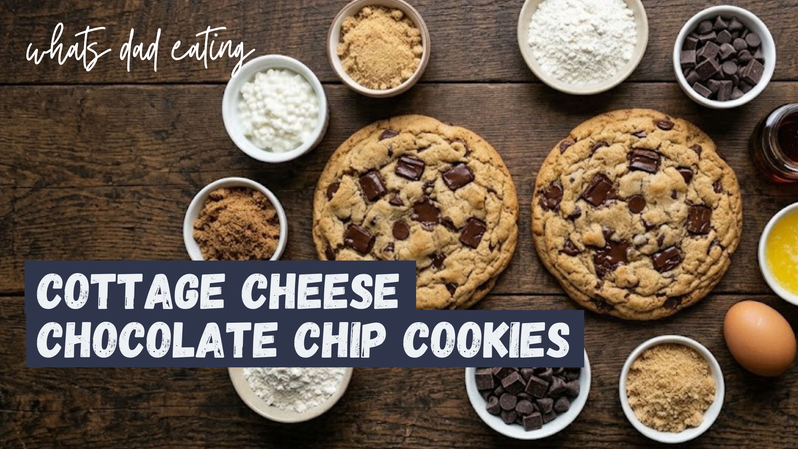 Cottage Cheese Chocolate Chip Cookies