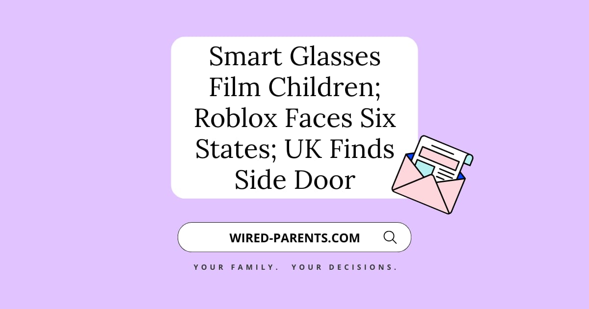 Smart glasses recording children in bedrooms