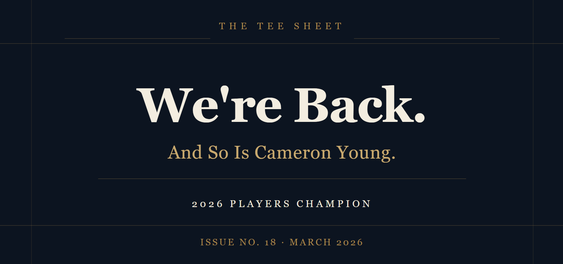 The Tee Sheet - Issue #18