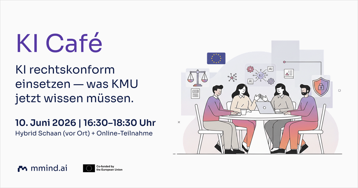 KI Café: KI rechtskonform einsetzen.