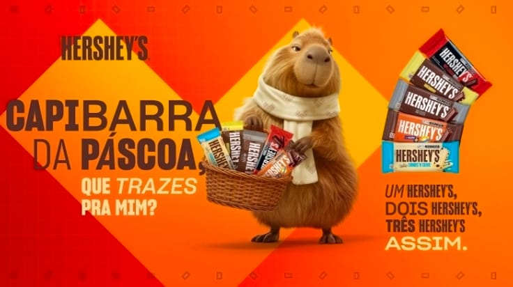 Hershey’s apresenta a Capibarra e propõe uma nova forma, bem-humorada, de celebrar a Páscoa no Brasil