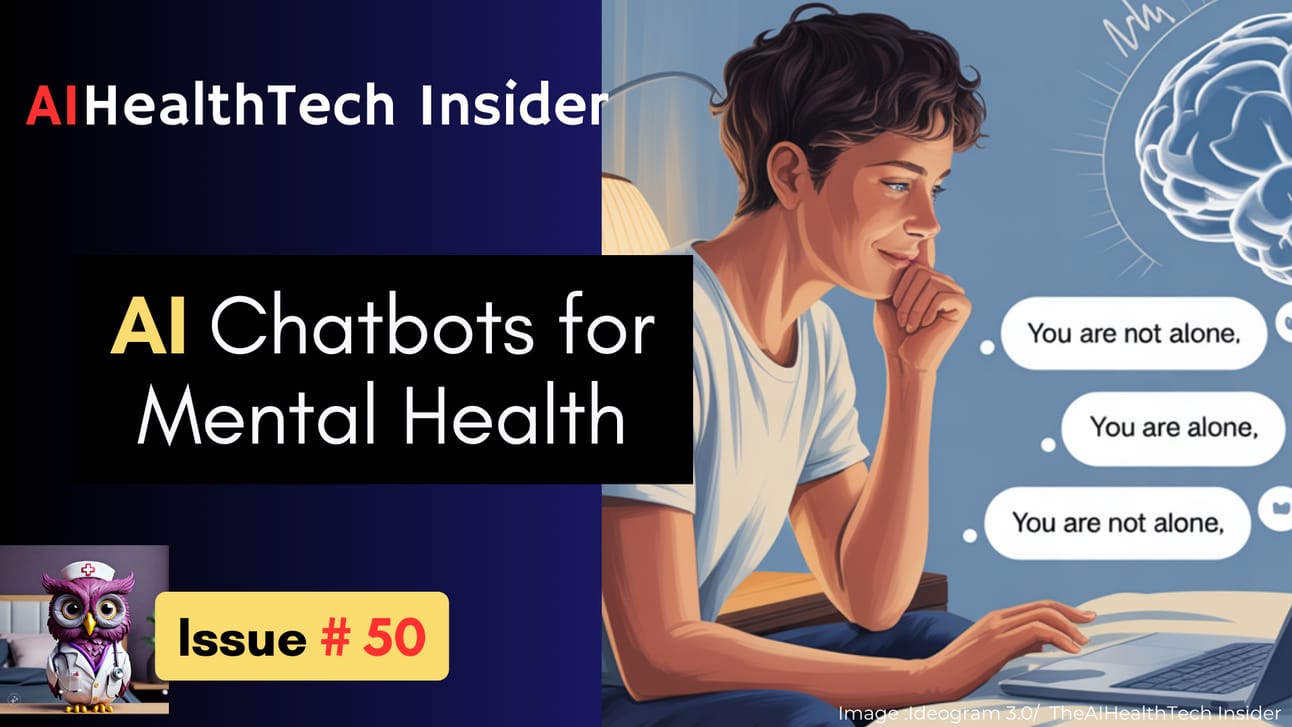   🏥 From Bedside to Bot: AI’s Health Takeover:Issue # 50