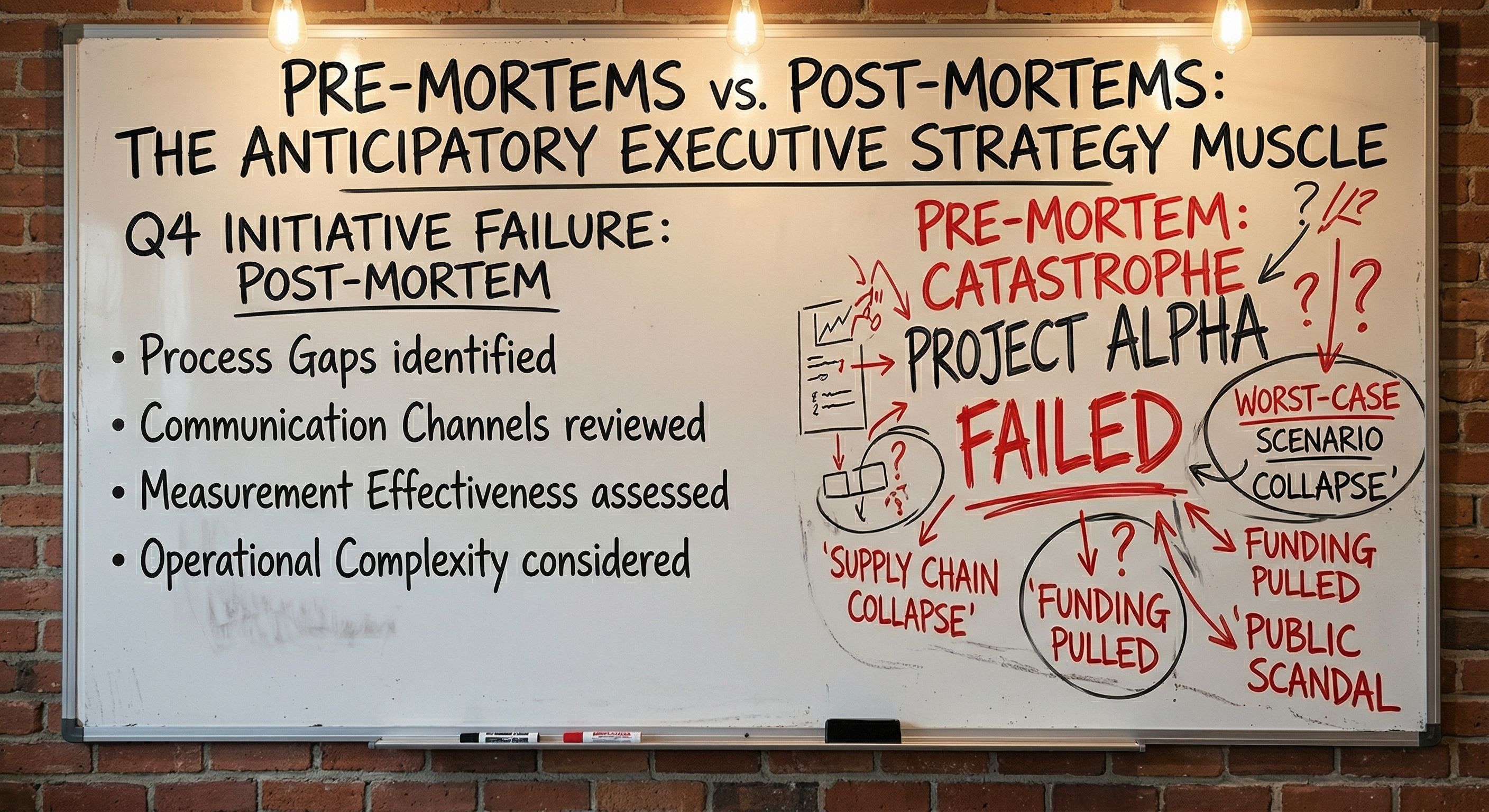 Pre-Mortems vs. Post-Mortems: The Anticipatory Executive Strategy Muscle