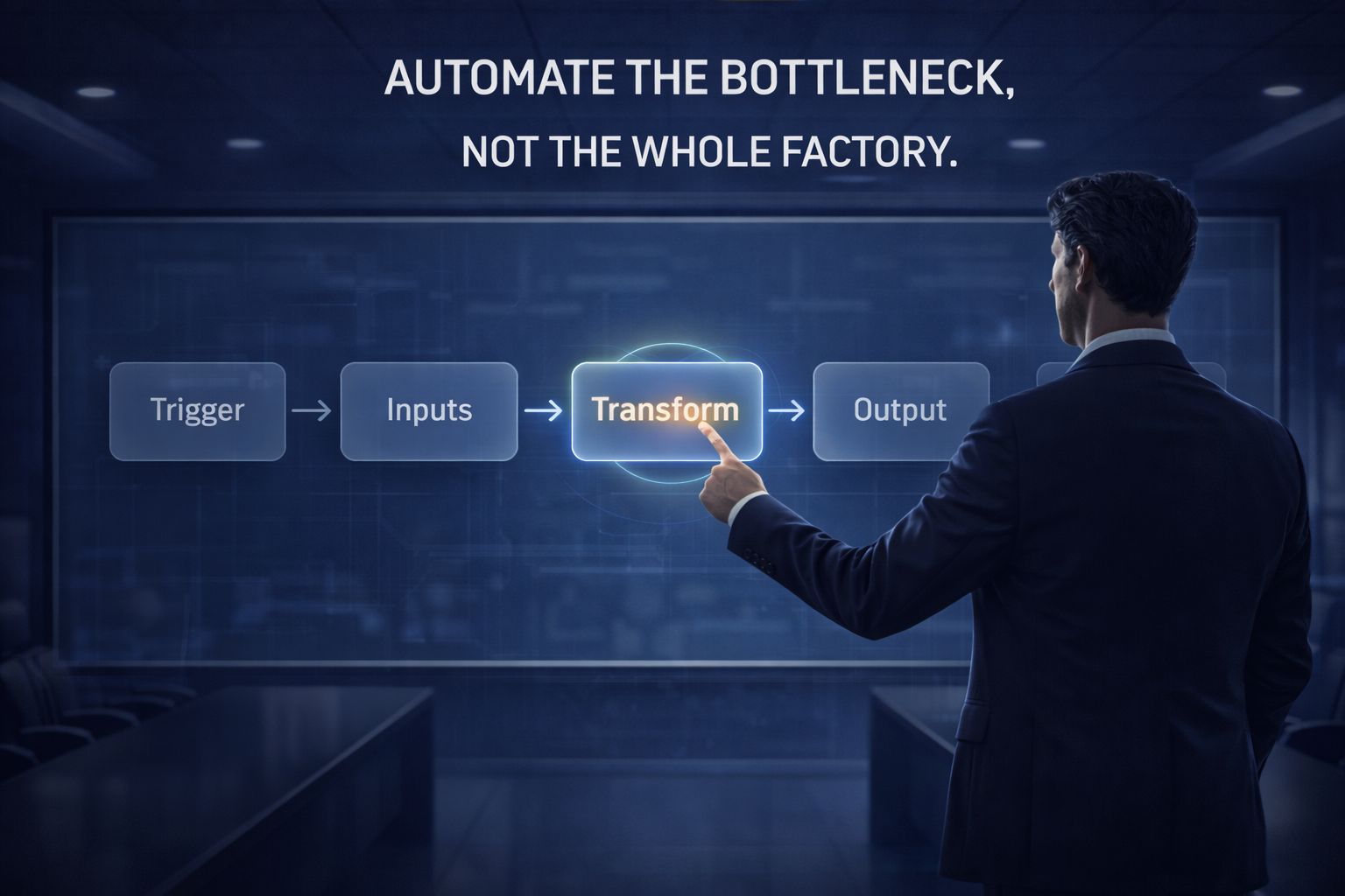 Automate the Bottleneck, Not the Whole Factory.