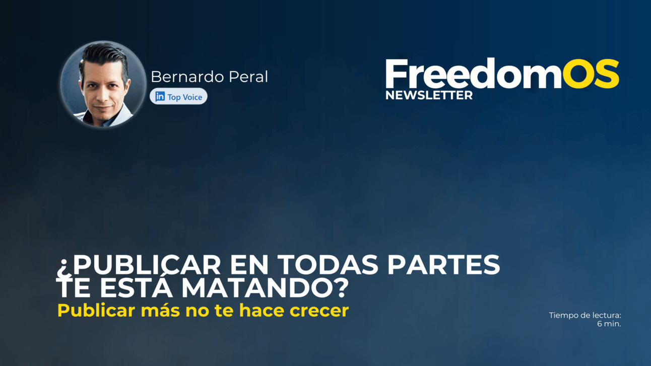 ¿Publicar en todas partes te está matando?