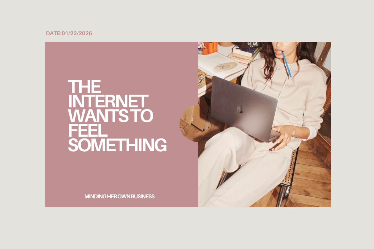 The Internet wants to feel something again.