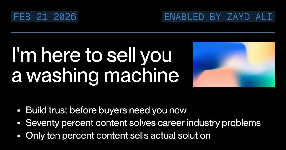 I'm here to sell you a washing machine