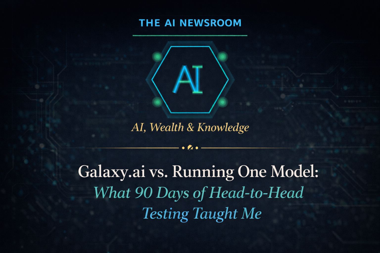 Galaxy.ai vs. Running One Model: What 90 Days of Head-to-Head Testing Taught Me