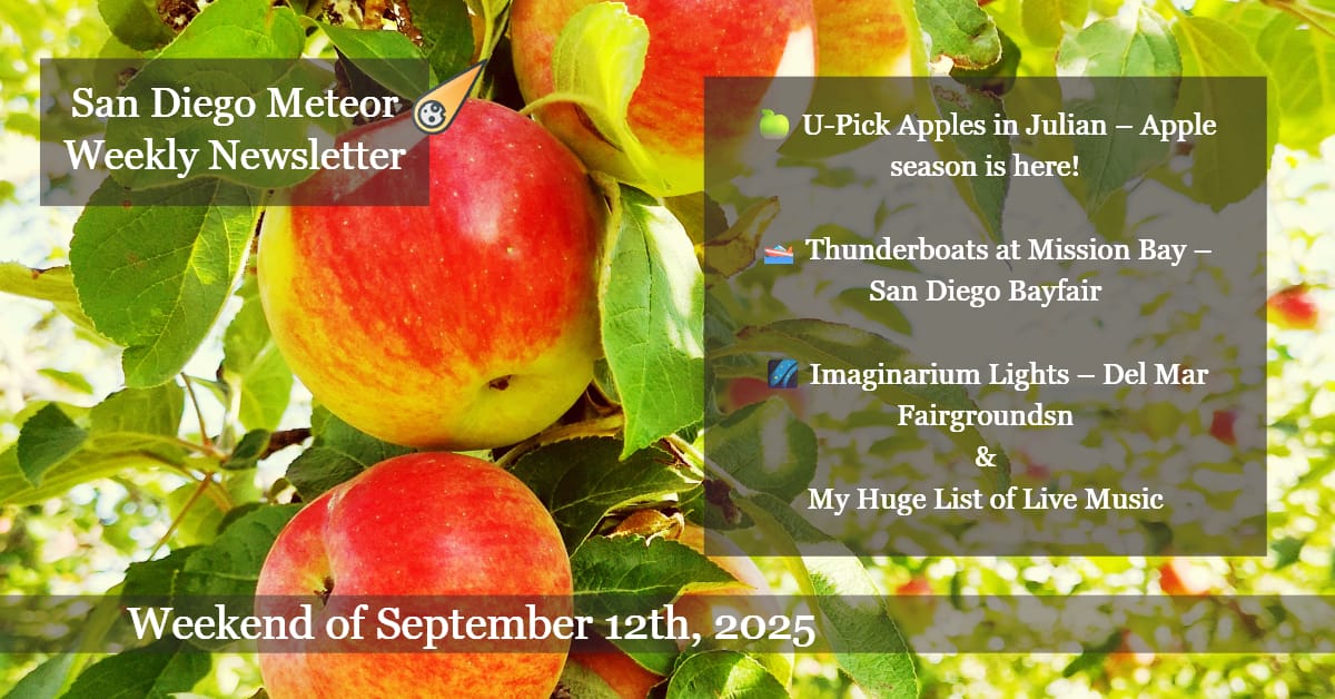 ☄️Mission Bay Thunder, Apple Season & Oktoberfest in San Diego
