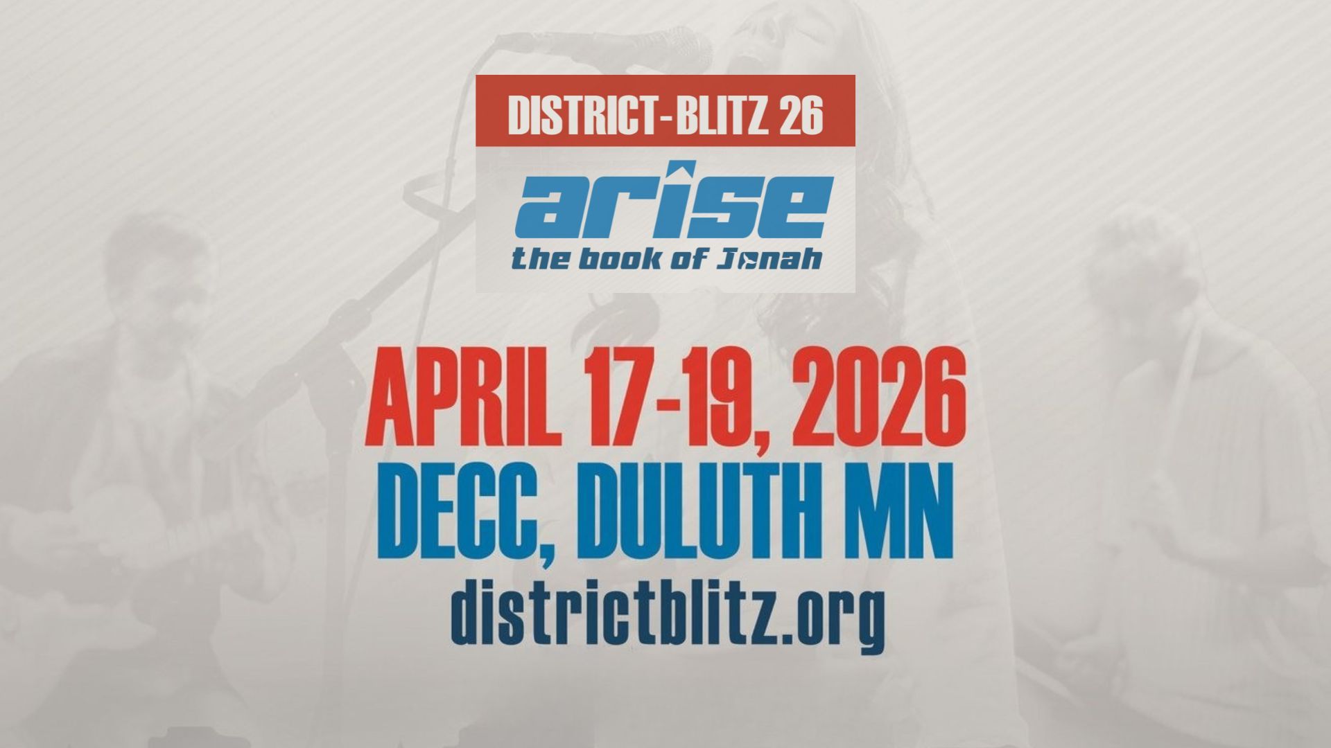 Special Event: District Blitz Student Conference 2026