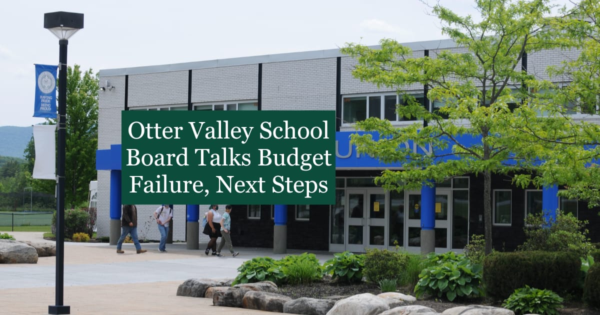 Otter Valley School Board Talks Budget Failure, Next Steps
